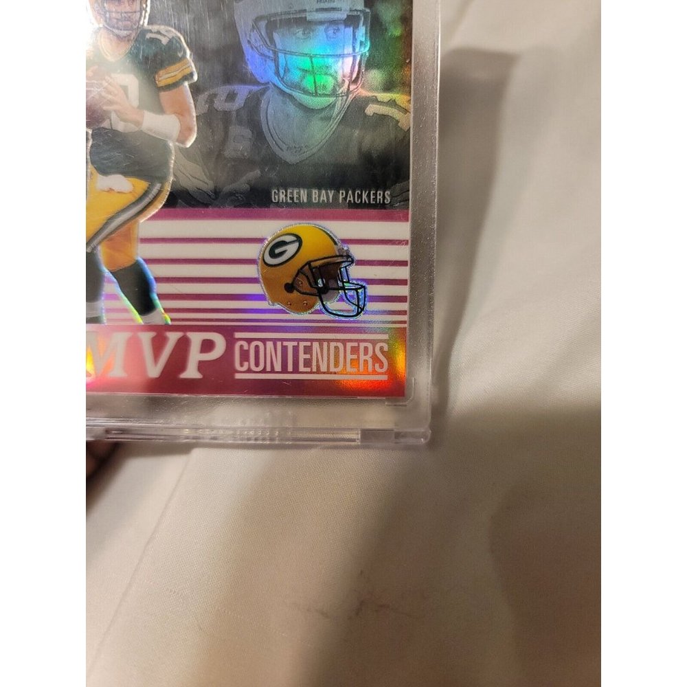 2019 Contenders Optic Aaron Rodgers Pink Mvp Contenders 13/75 Mvp-ar - Picture 4 of 7